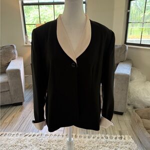 Jones Wear Black and Light Pink Suit Jacket